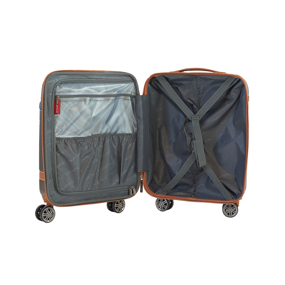 ALEZAR LUX Travel Bag Brown/Gray (20